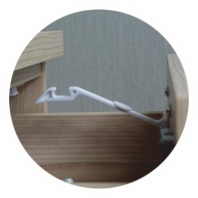 Zamknięcie zabezpieczające szufladę