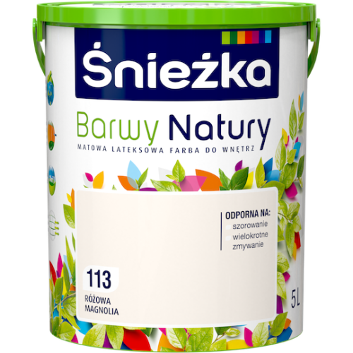 Śnieżka Lateksowa Barwy Natury różowa magnolia 113 5L