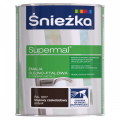 ŚNIEŻKA SUPERMAL Emalia olejno-ftalowa brązowy czekoladowy połysk RAL8017 0,8L