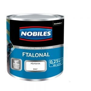 NOBILES FTALONAL FARBA ALKIDOWA BIAŁY półpołysk 0,25 L