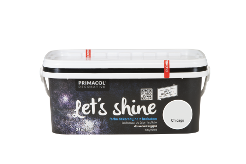 PRIMACOL DECORATIVE Farba Let's shine 2 l Chicago - Farba z brokatem