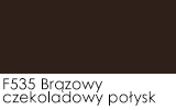 Brązowy czekoladowy połysk