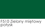 Zielony miętowy połysk
