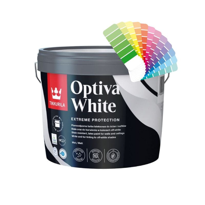 TIKKURILA Farba Lateksowa Optiva White 9L