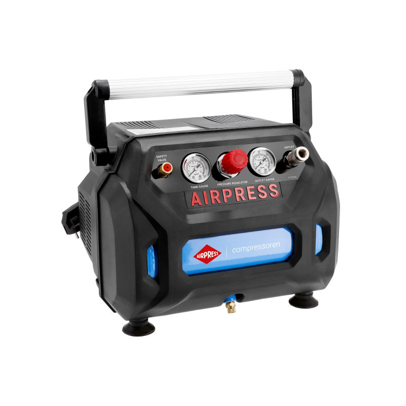 Airpress Mały kompresor H 215-6 bezolejowy 8 bar 6 L