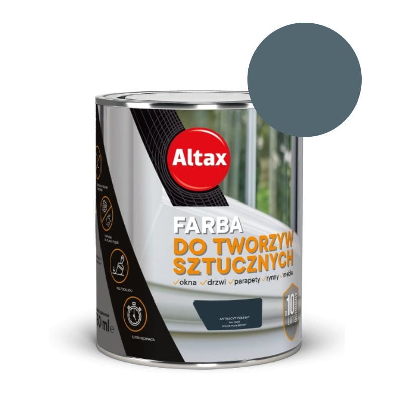 ALTAX Farba renowacyjna do tworzyw sztucznych 0,75L antracyt
