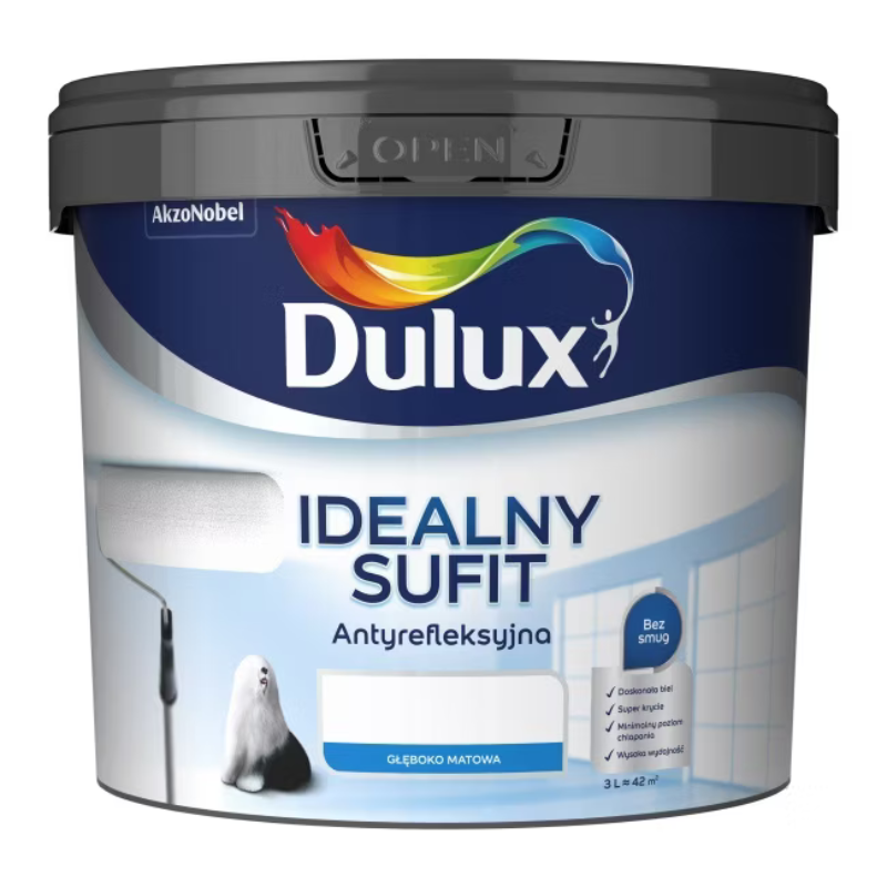 Farba DULUX Idealny Sufit White 3L