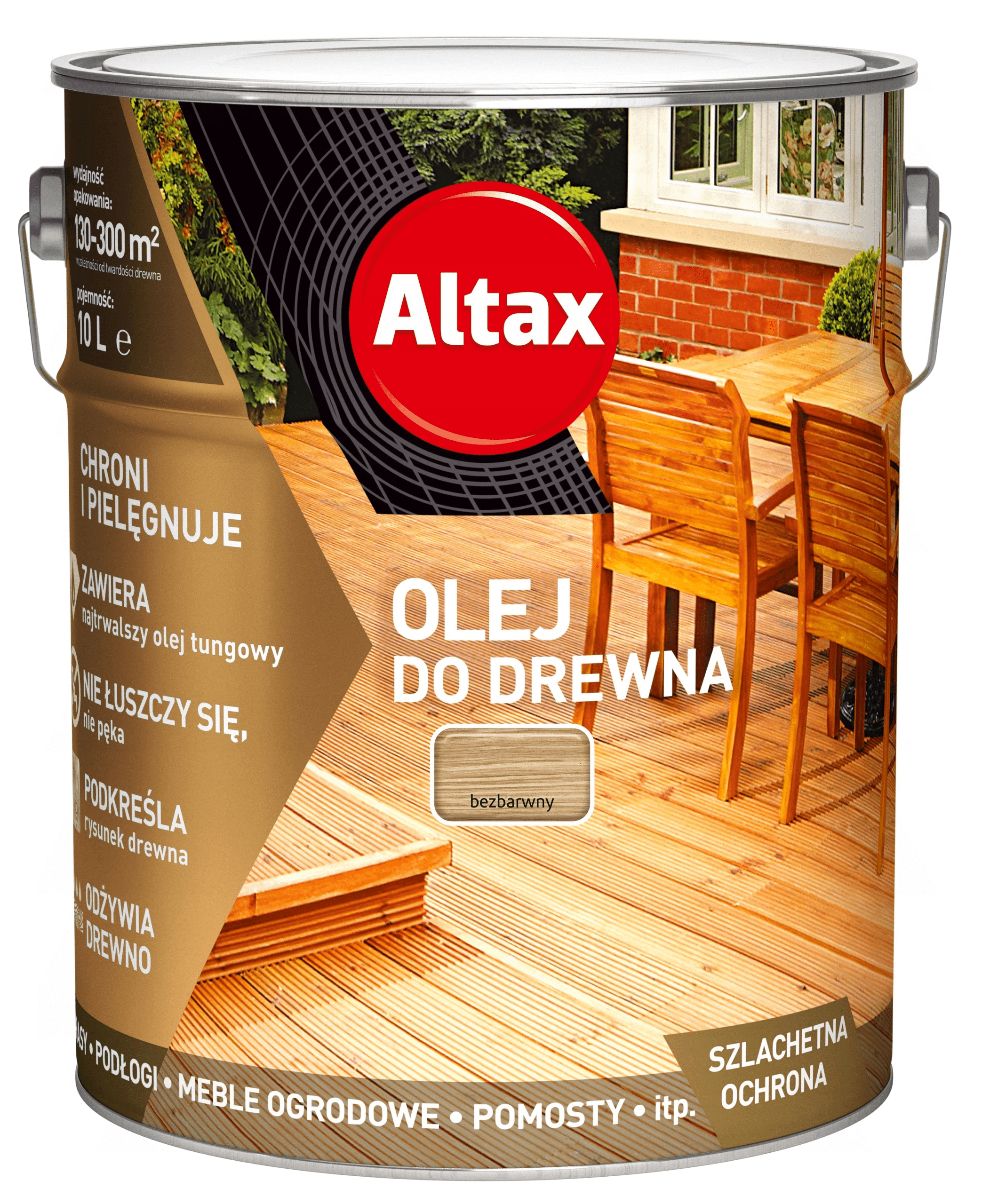 Altax Olej do Drewna Bezbarwny 10L